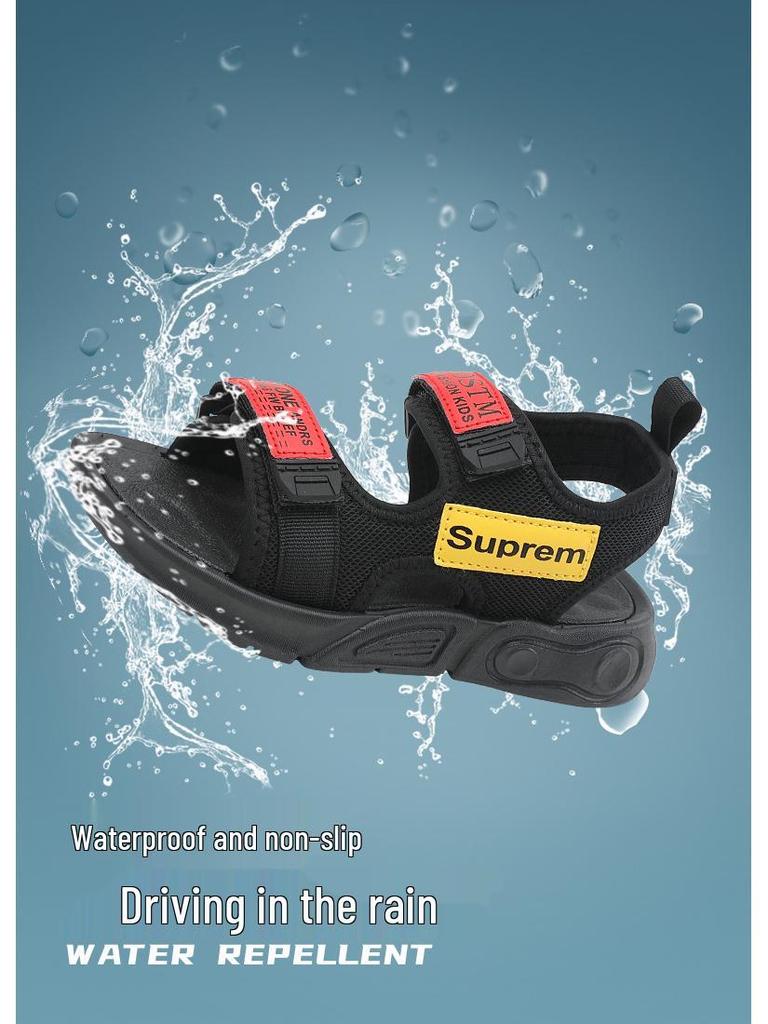 2025 Summer Boys' Quick-Dry Open-Toe Sandals for Elementary Students