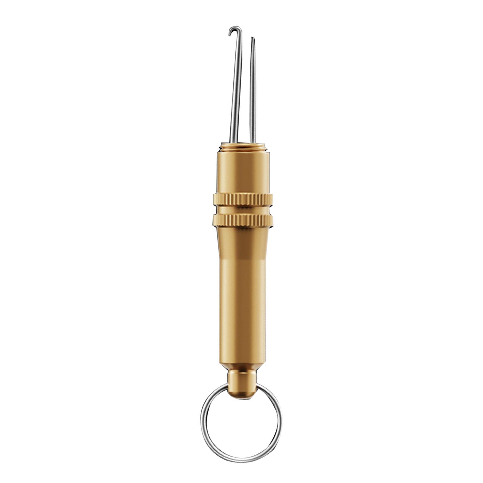 

Retractable Fishing Hooks Extractor Hook Puller Fish Line Knotter Tool Fishing Hook Separator Aluminum Fish Line Remover