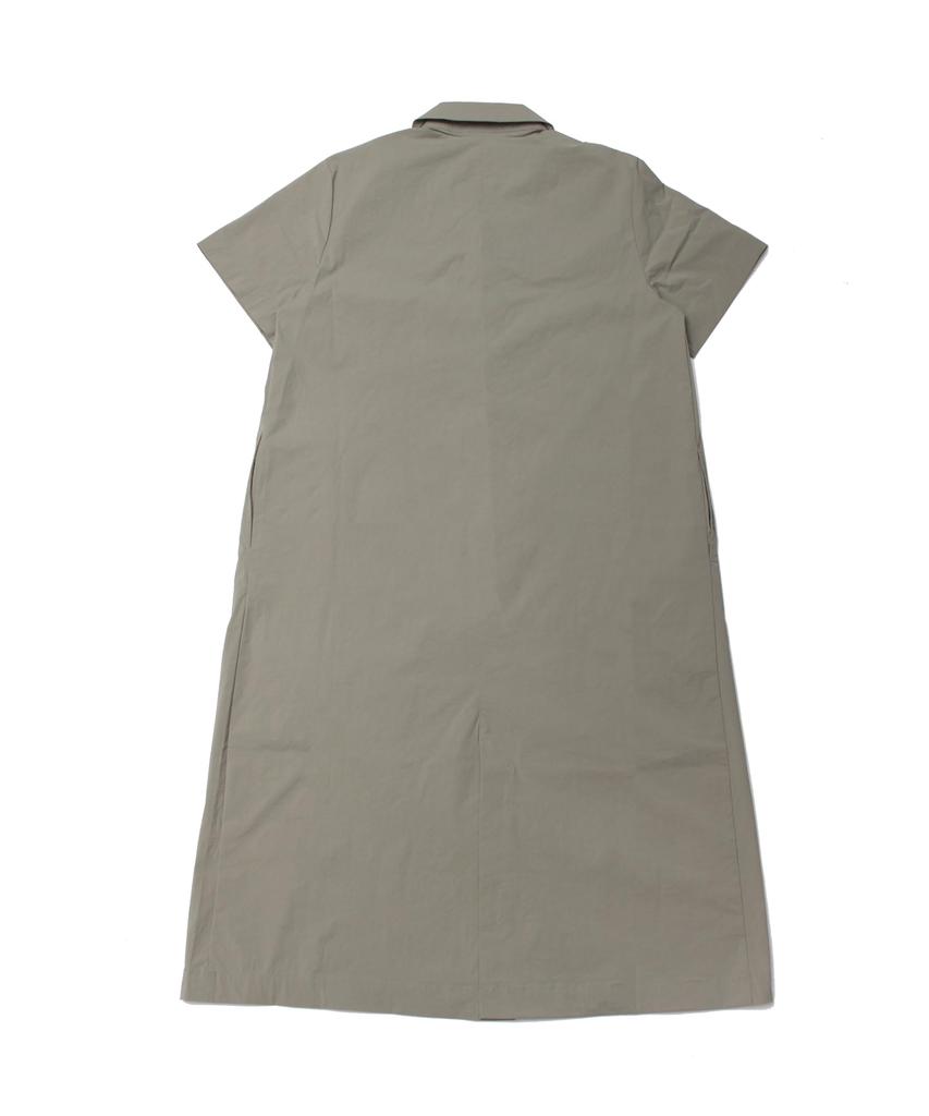 Snow Peak Cooling Root Collared Beige Casual Dress Dress, Medium, Grey, Women's,