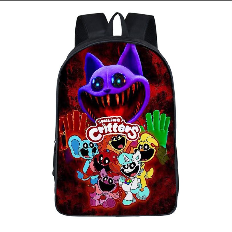 Smiling Critters Horror Bobby Smiling Animals Student Bag Kids Backpack