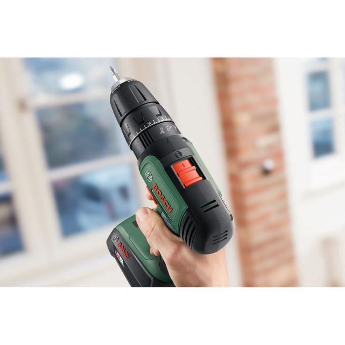 Bosch Cordless Hammer Drill - UniversalImpact 18 (Supplied with 2 18V-1.5Ah Batteries + Charger + Carrying Case)