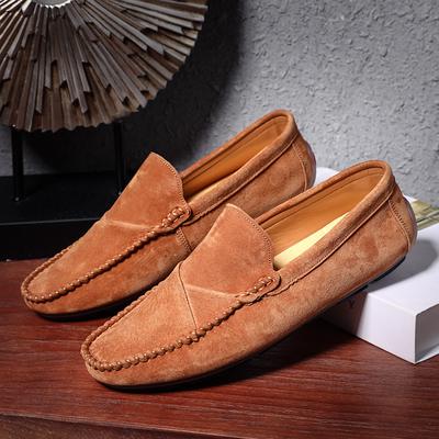 Mocassins de cano baixo, Sapatos casuais slip-on, Sapatos de condução masculinos de sola macia estilo britânico