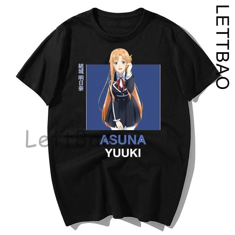 Japanese Anime Men Sword Art Online T Shirt Fashion Print Summer Women Novelty Cotton Short