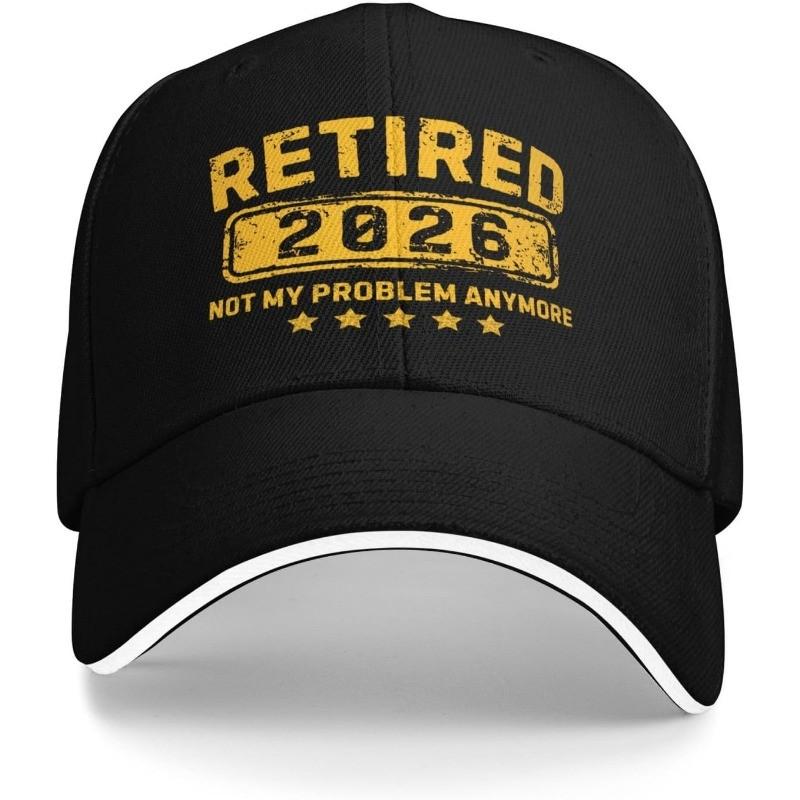 Retired Not My Problem Anymore Baseball Cap Funny RetireUnisext Gift Adjustable Polyeste Cap Adjustable