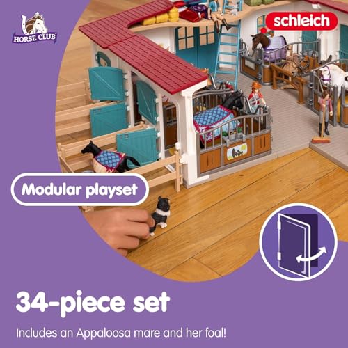 Schleich Horse Club Mini Horse Stable with Parent and Child 42611