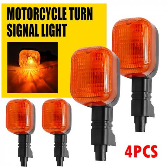 4X Rear Halogen Turn Signals Lights Amber For BMW F650GS F650CS F650ST G650GS EA