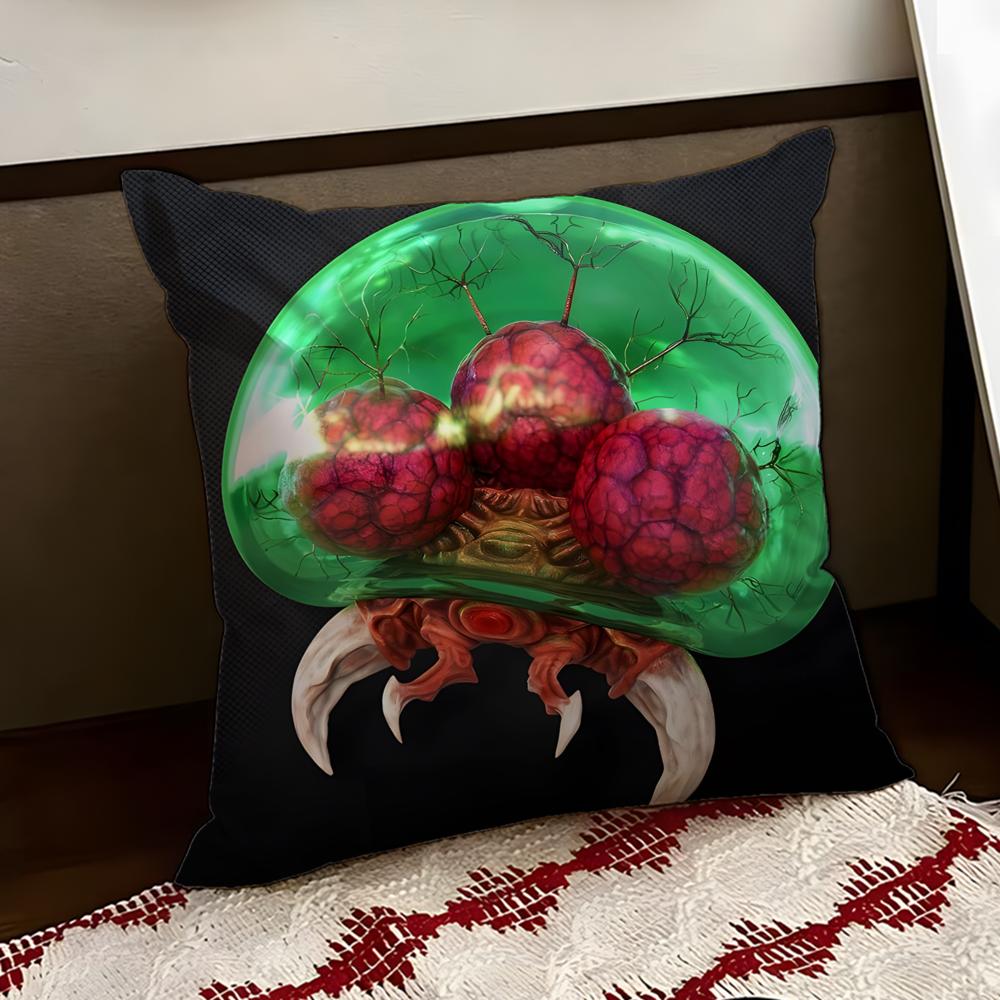 MMetroid Anime Cushion Cover Reversible Soft Durable Pillow Cover Home  Car MultiScene Use for Daily Comfort