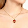 MHS.SUN Nuovo Collana Sacro Cuore di Gesù Cuore Immacolato Croce Placcata Oro 22k Collana per Donne Ragazze Gioielli Cattolici