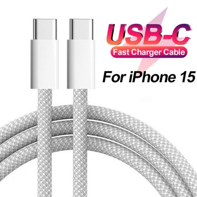 Cable Cargador Rápido PD 60W Cable USB C a USB Tipo C para Apple iPhone 15 Pro Max 15 Pro 15 Plus para iPhone 15 Línea de Datos de Carga