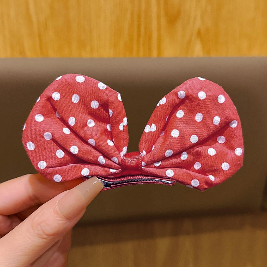 1 Red Bow Hair Clip Cute Hair Accessory Suitable for Daily Use