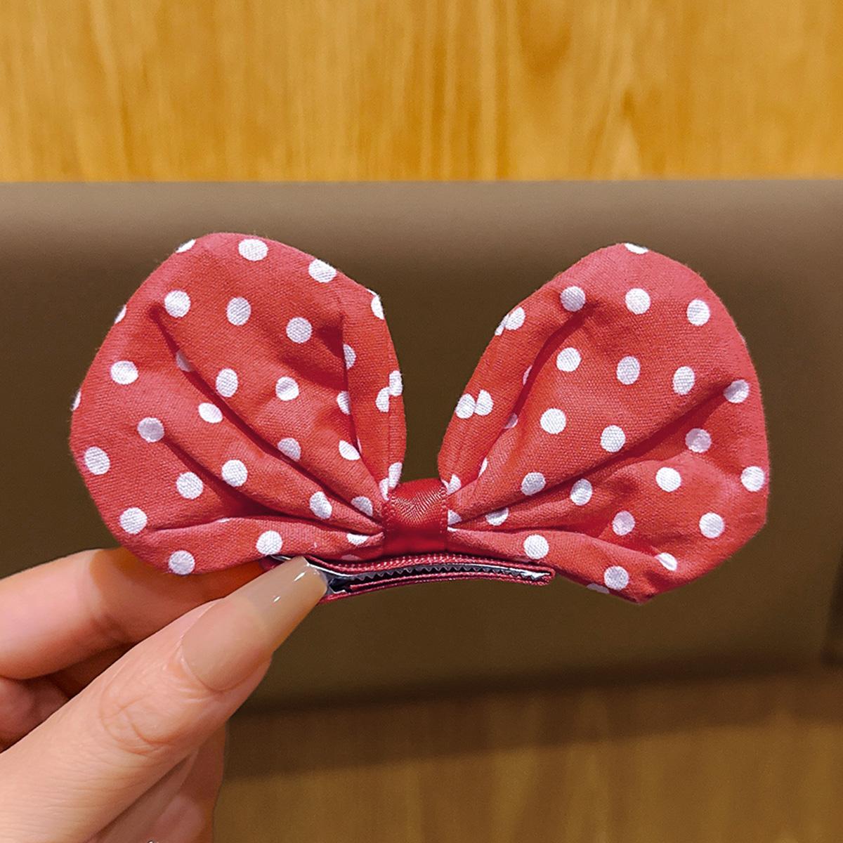 

1 red bow hair clip cute hair accessory suitable for daily use