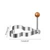Love-shaped Fried Egg Mold 5 PCS Thickened Stainless Steel Omelet Model Poached Egg Mold Creative Fried Egg Mold Egg Tools