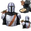 Grand Contenant Seau à Popcorn en Forme de Mandalorien et de l'Enfant Matériau Résine Durable Porte-Collations de Cinéma Objet de Collection