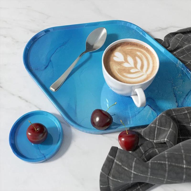 Top Quality Geometric Plaster Tray Silicone Mold Large Size Concrete Storage Dish Triangle Coaster Resin Molds Home Decoration