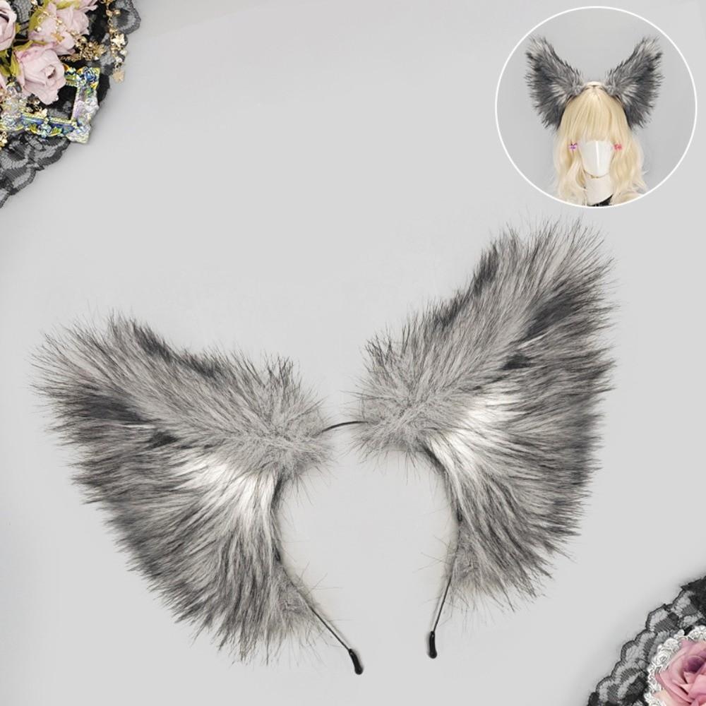 Faux Fur Animal Ear Headwear Realistic Furry Hair Band New Fox Ear Headband  Headwear