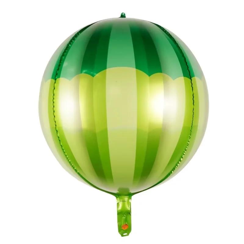 

10Pcs 22 Inch 4D Rainbow Aluminum Film Balloon Birthday Party Three-dimensional Round Aluminum Foil Ball Wedding Decoration 10Pcs&as the picture