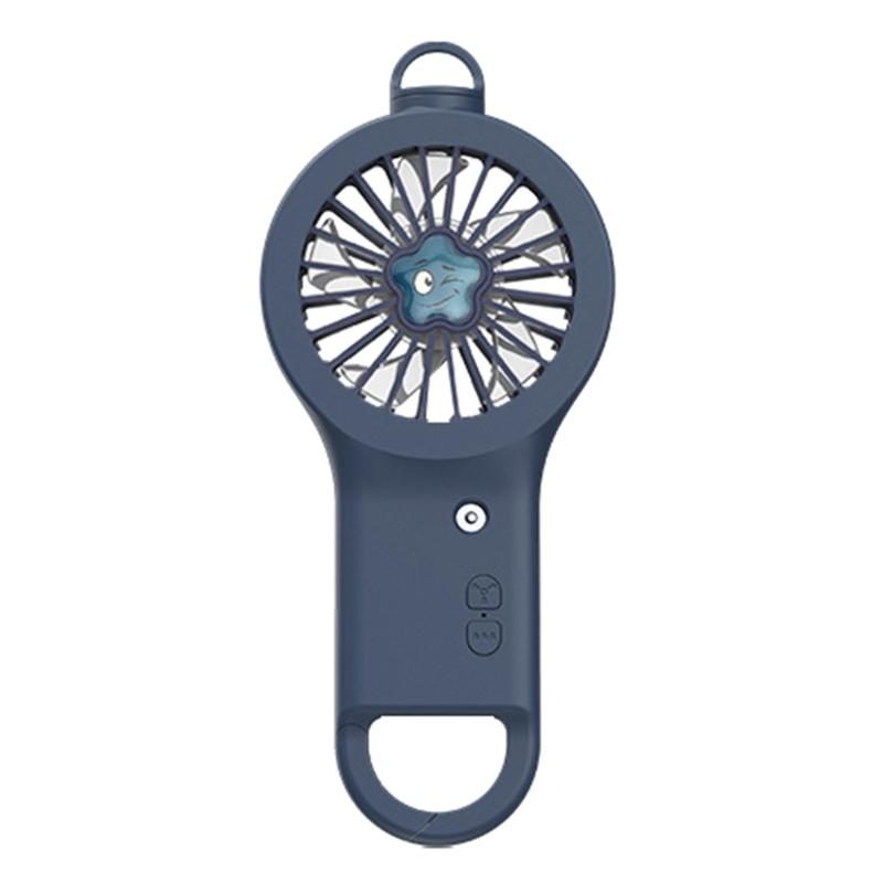Portable Handheld Fan Mini USB Humidifier USB Fan with Flexible Clip 3 Gears for Kid Student Wome