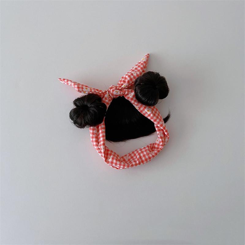 Hair Accessories Fashion Cute Newborn Children Kids Girls Bow Hair Wig Hat Hairpiece 0-1Y Infant Baby Girl Headbands Headwear