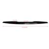 Universal Rear Roof Trunk Spoiler Lip Kit with Tail Wing, Rubber Strip Bar Wing Lip Trim Tailfin Tail Sticker in Glossy Black