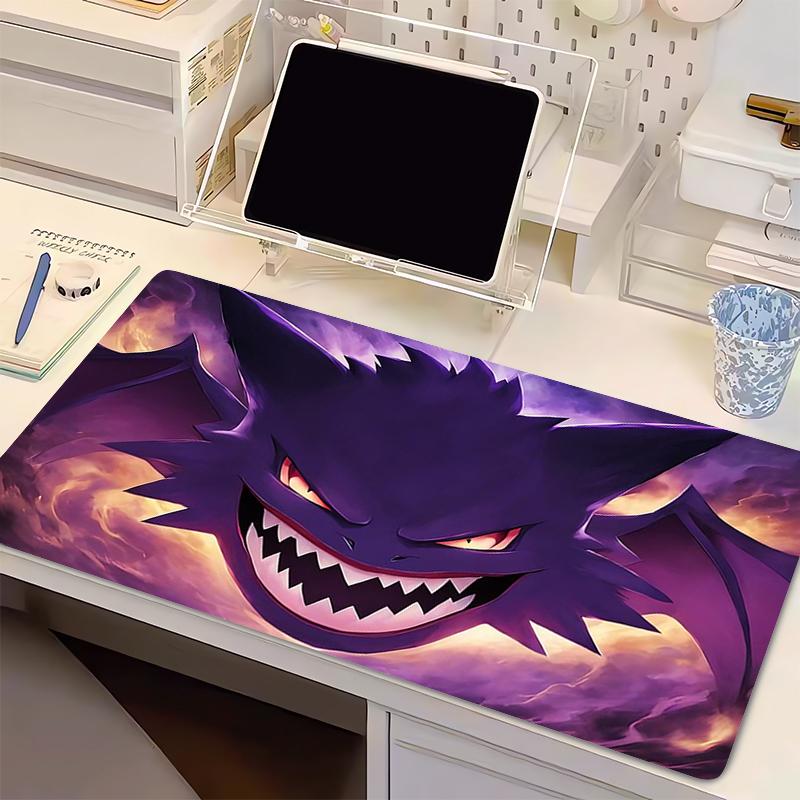 Mouse Pad PPokemon Gengar Anime Gaming Accessories Xxl Mousepad Gamer PC Completo Computer Keyboard Pad Carpet Desk Mat Varmilo