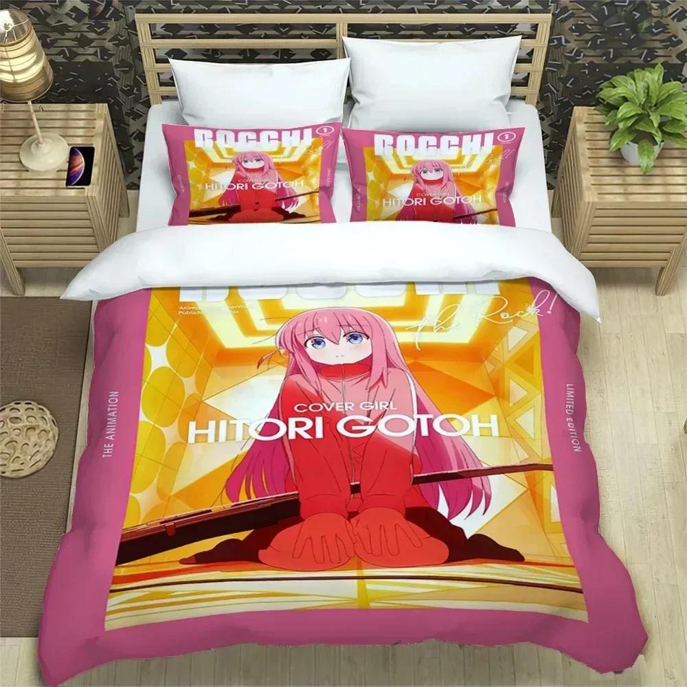3D Print Anime Bochi the Rock Kesoku Bplus Beding Set Bedrom Soft Modern Bedspreads Comefortable Soft durable Quality Duvet Cover Quilt Pilowcase