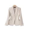 Petite Women's High-End Suit Jacket: Long Sleeve Professional Wear for Work