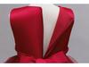 Girls' Red Embroidered Long Evening Dress - Christmas Princess & Performance Outfit
