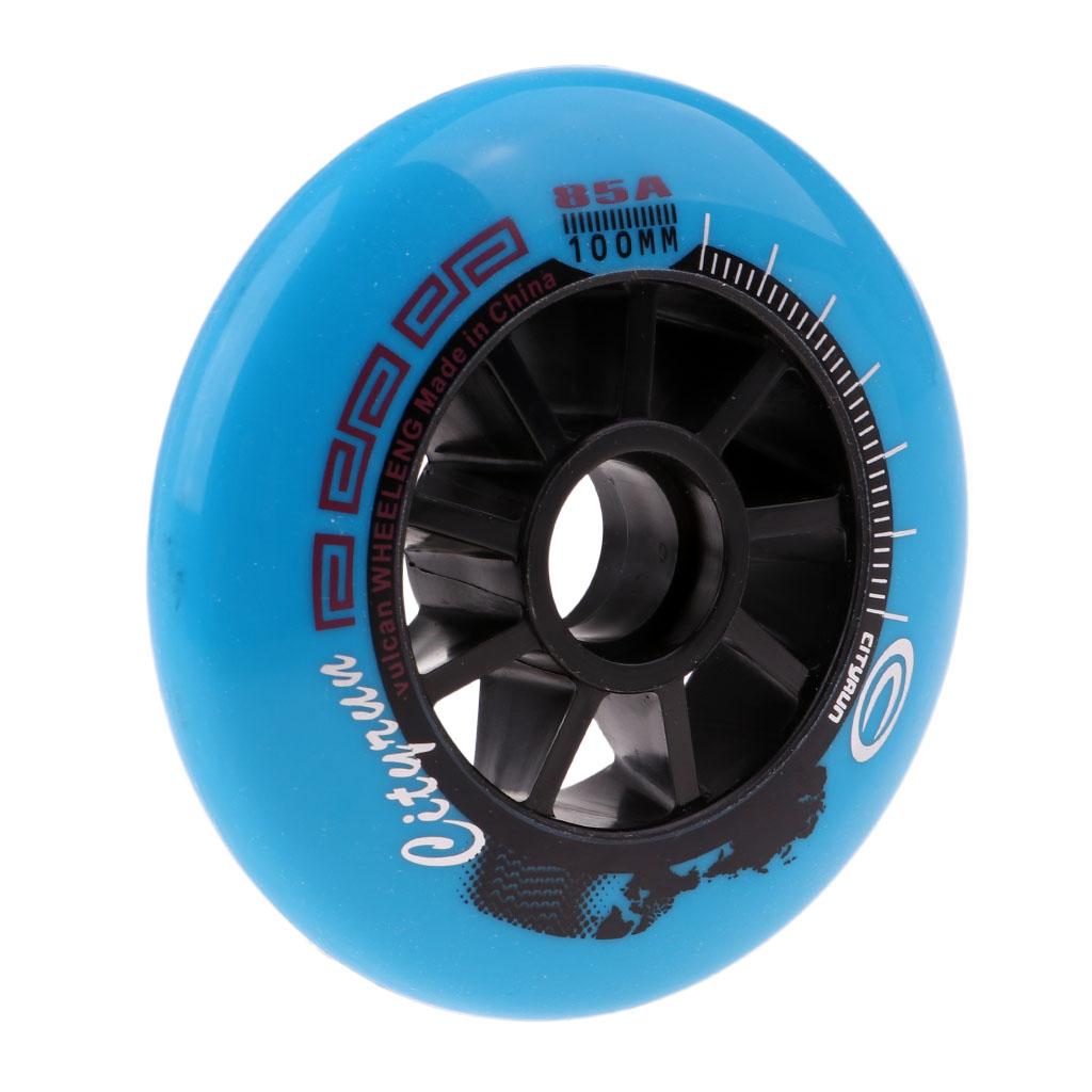 Inline Skate Wheels Fashion Skating Accessory Blue, 100mm