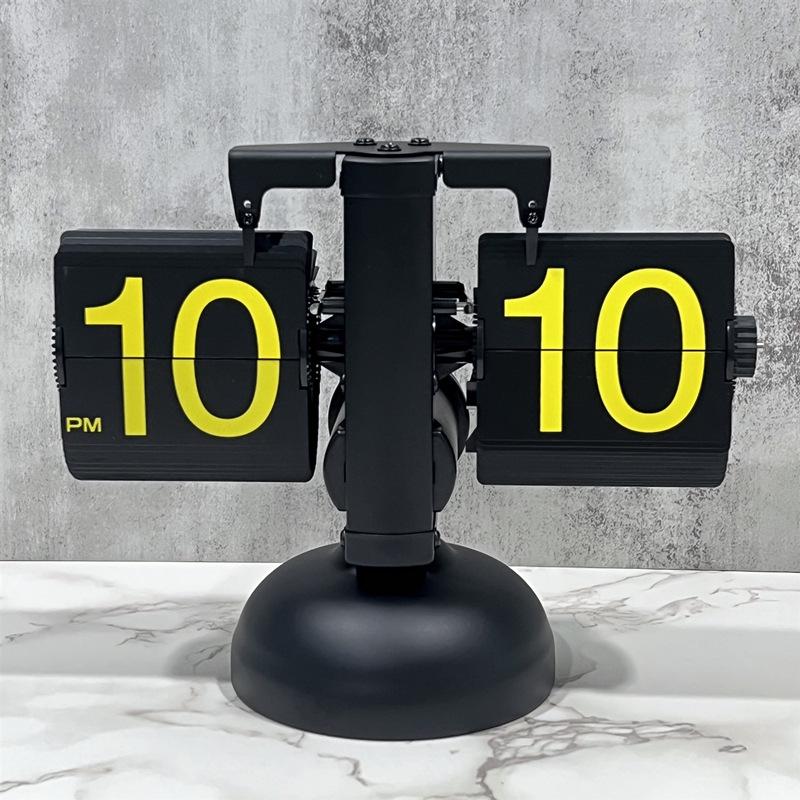 European Retro Flip Clock: Simple Desktop & Wall Design