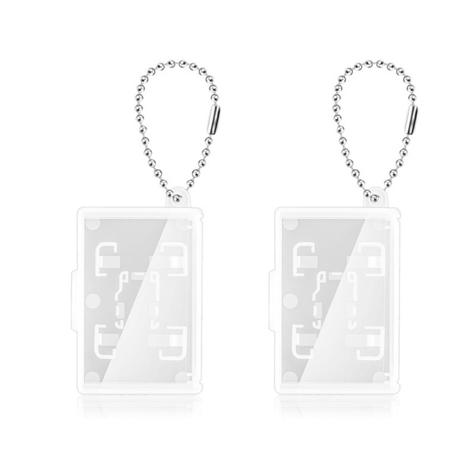 

2 шт. Коробка для игровых карт Micro SD TF Карта Памяти Хранение Дисплей Бокс для Картриджей Switch Держатель с Брелоком Защитный Чехол