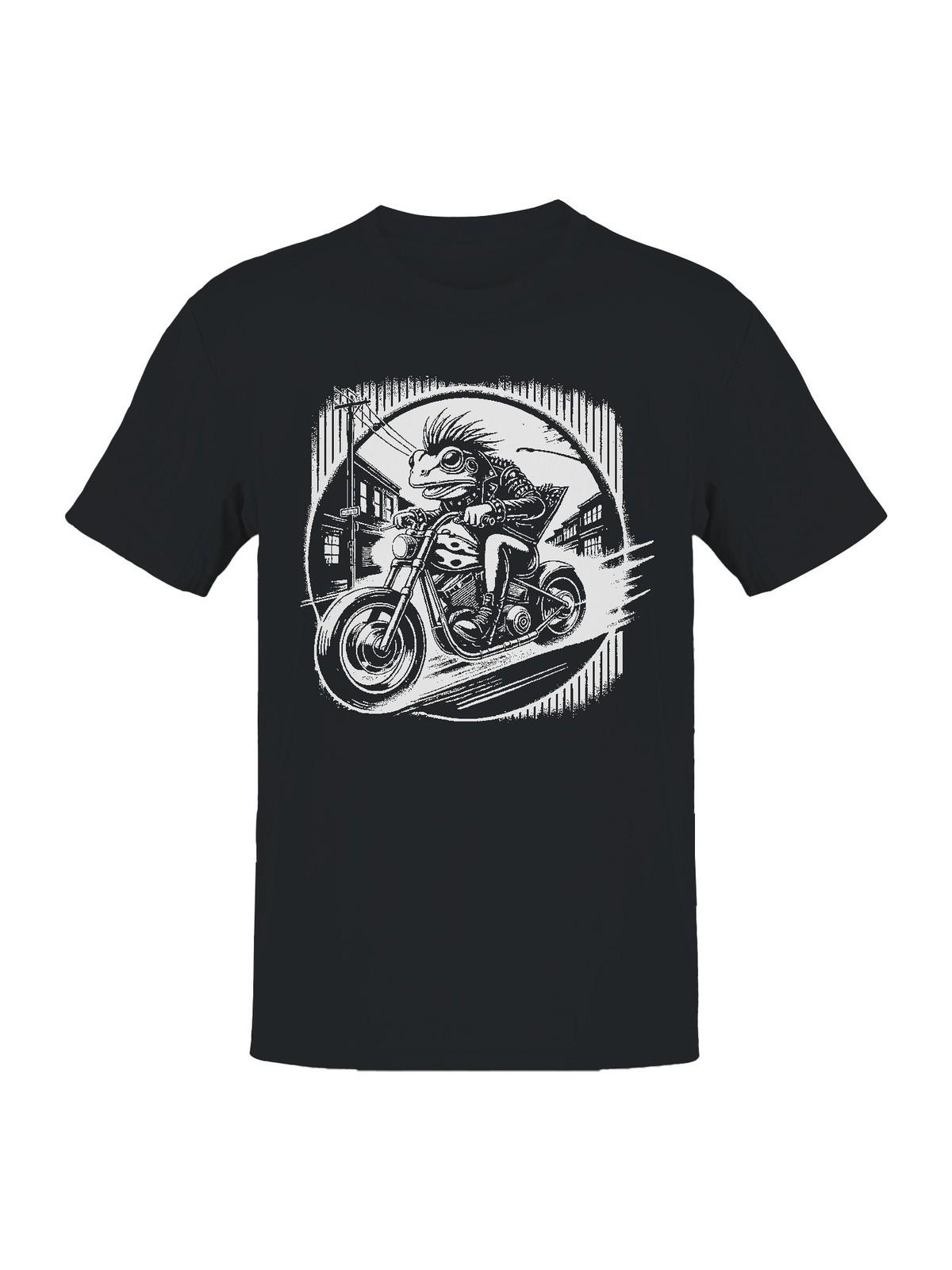 Frog Bikers Midnight Ride Mens T-shirt S