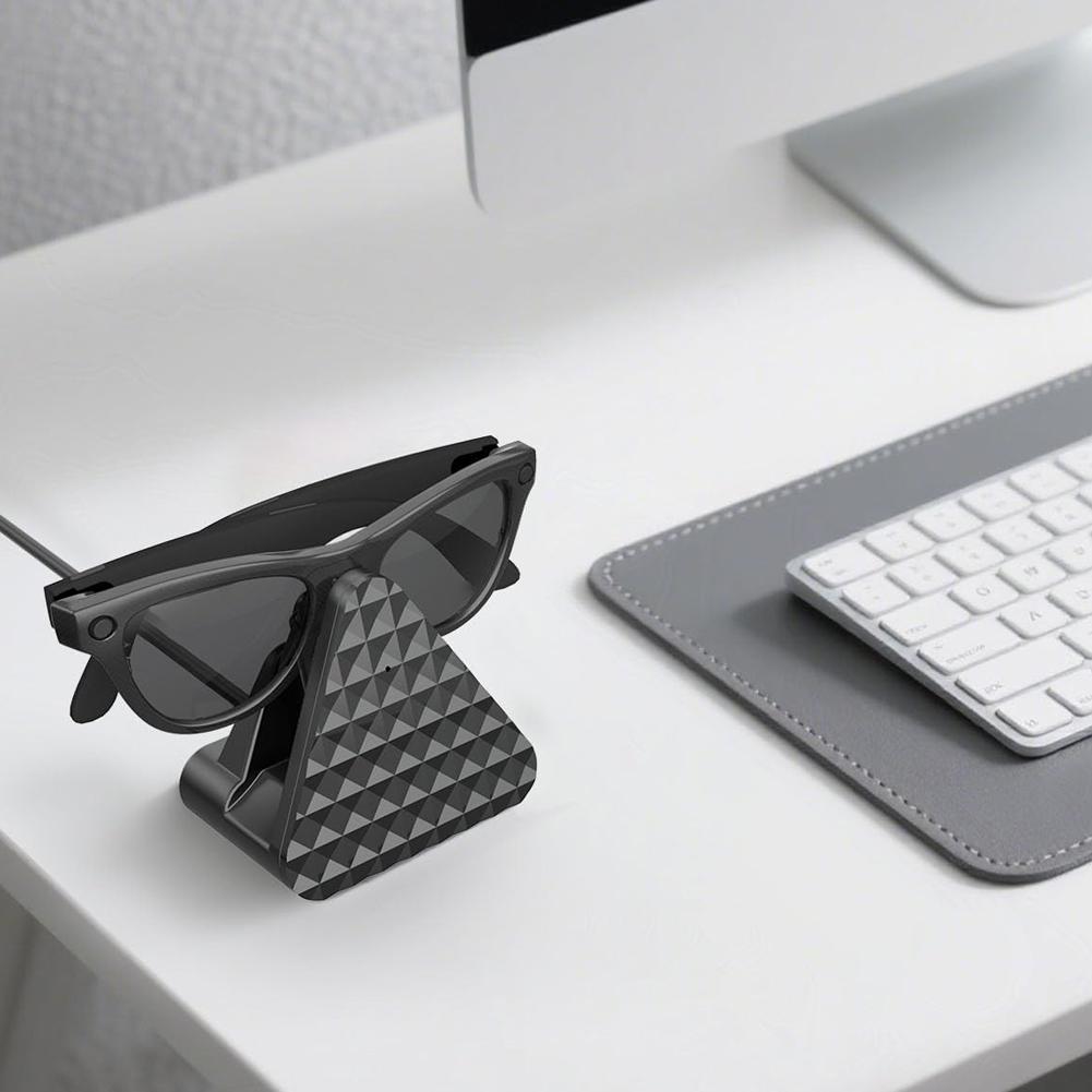For Meta Smart Glasses Charging Stand Potable Travel Charger Station With LED Indicator Charging Dock For Meta Smart Glasses