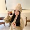 Korean Style Cute Knitted Hat Warm Hat for Women In Autumn and Winter Fashion Versatile Sweet Ear Protection Fashion Wool Hat