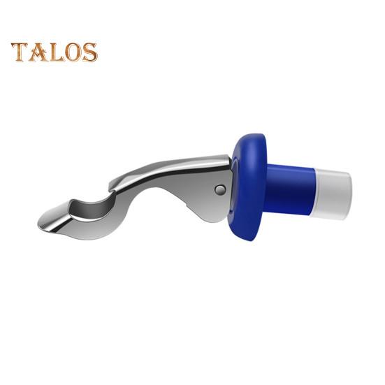 

Пробка для бутылки вина, герметичная пробка для вина, дизайн нажимного типа, силиконовый упаковщик бутылок вина для домашней кухни синий/белый