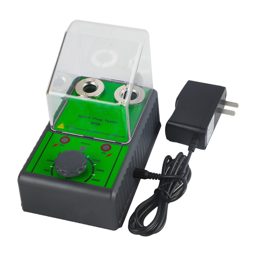 12V Automotive Spark Plug Tester Adjustable Dual Pin 6000 Socket Repair Analyzer Car Plug Rpm Diagnostic Tools AC Ignition F6S3