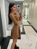 Elegant Autumn Lapel Long Sleeve High Waist Ruffle Hem Slim Pleated Short Comfortable Lightweight Recognition Elegant with Flattering Chic Dress