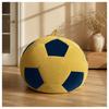 Pequeno Puff em Forma de Bola de Futebol, Costura Multicolorida, Sofá Preguiçoso para Quarto, Sala de Estar, Canto de Leitura, Assento de Lounge para Adultos e Adolescentes