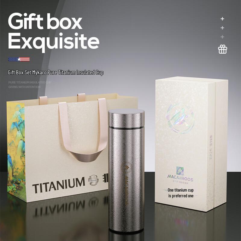 Macaiiroos 480ml Pure Titanium Insulated Bottle