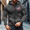 Pánský  Volnočasový  Dlouhý rukáv  Zip  Kapuce  Mikina s kapucí  Kabát  Kapuce