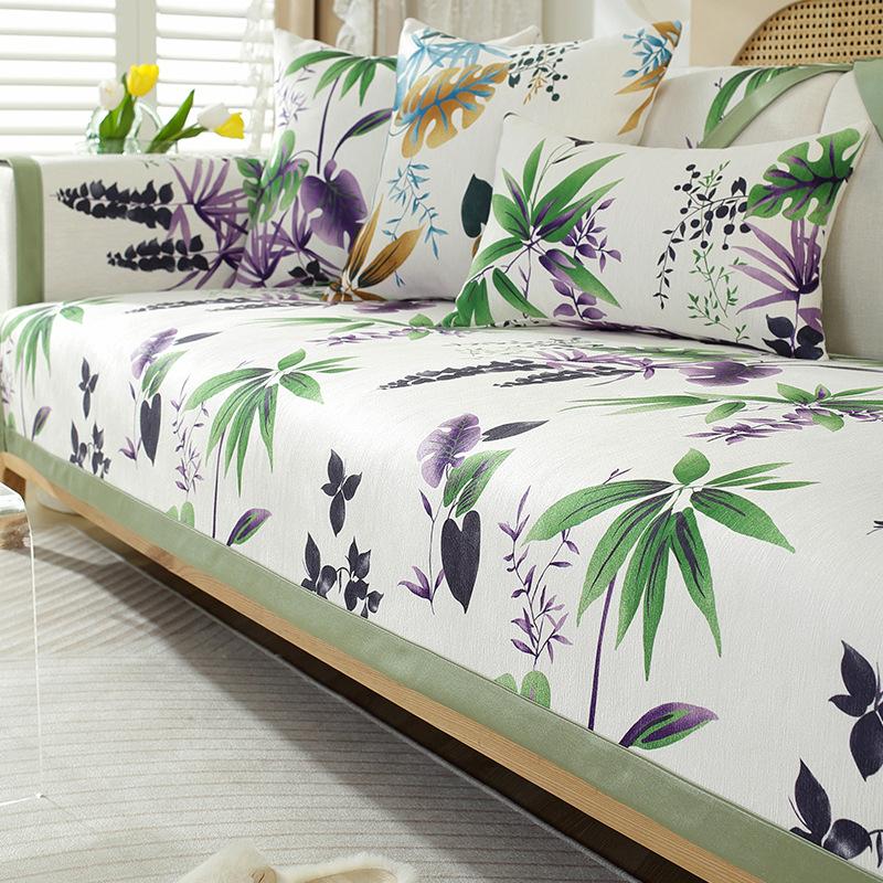 Чехлы для диванов из синели и жаккарда для гостиной — фото 6