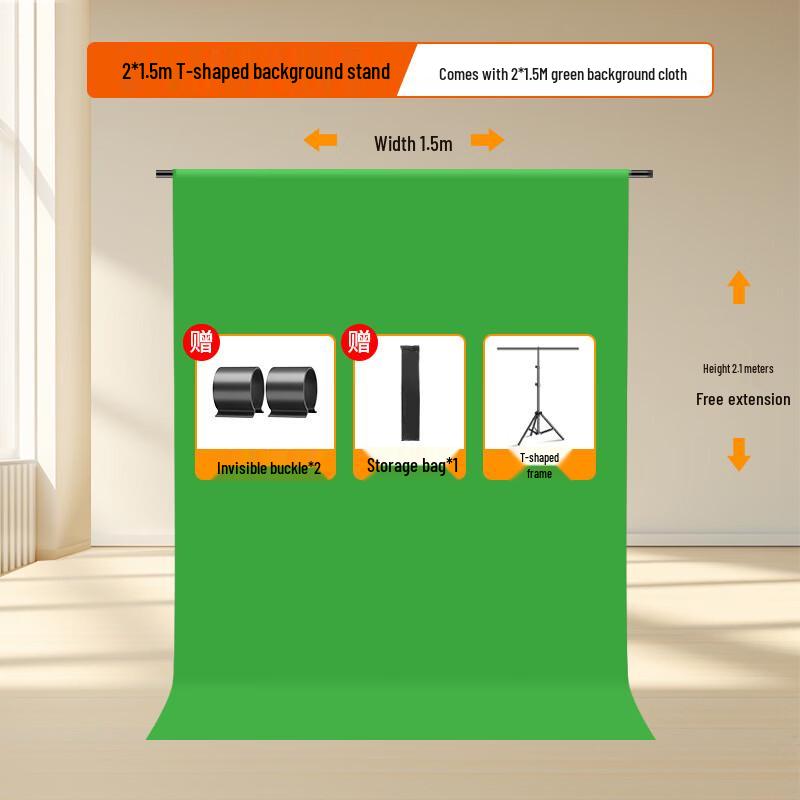 OLOEY Portable Retractable Green Screen Kit