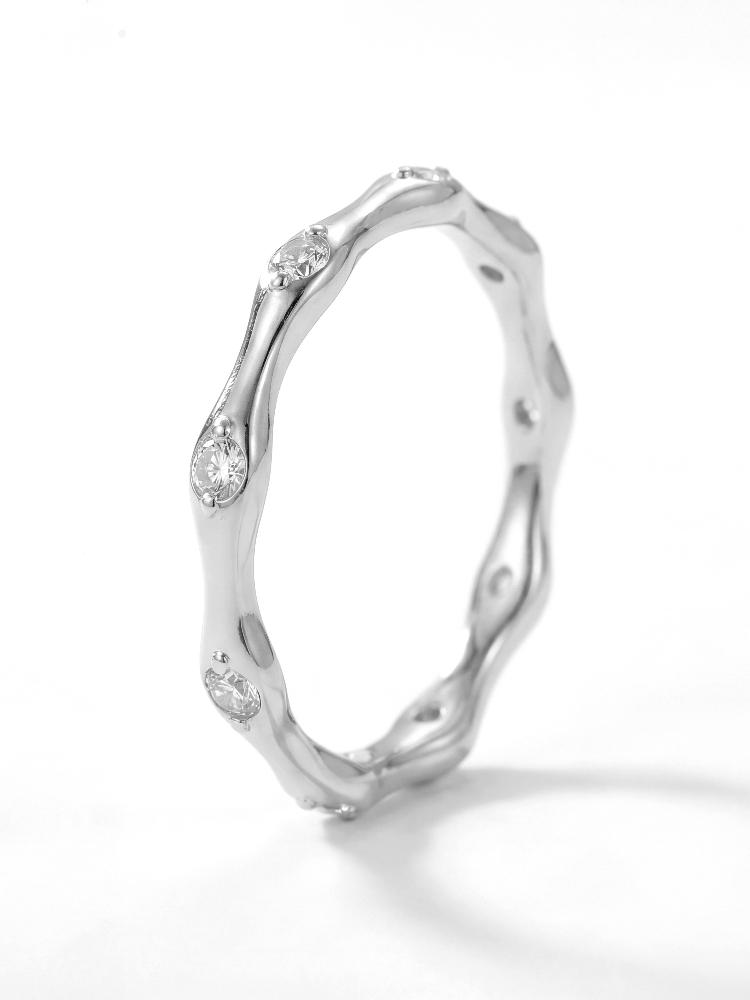 925 Silver Fashion Twisted V Shaped Zircon Ring For Women Engagement Wedding Luxury High Quality Fine Jewelry