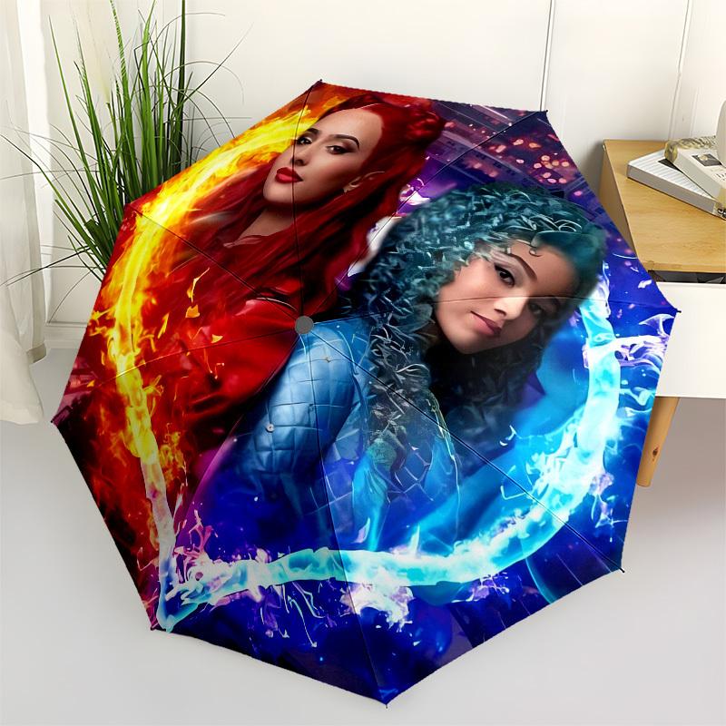

Fire and Ice Automatic Opening and Closing, 8 rib Structure Portable Umbrella, Suitable for Men and Women in All Seasons Perfect Gift for H