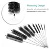 Jzk® 10 x brosse de nettoyage de tuyaux de brosse nettoyant à tube en nylon