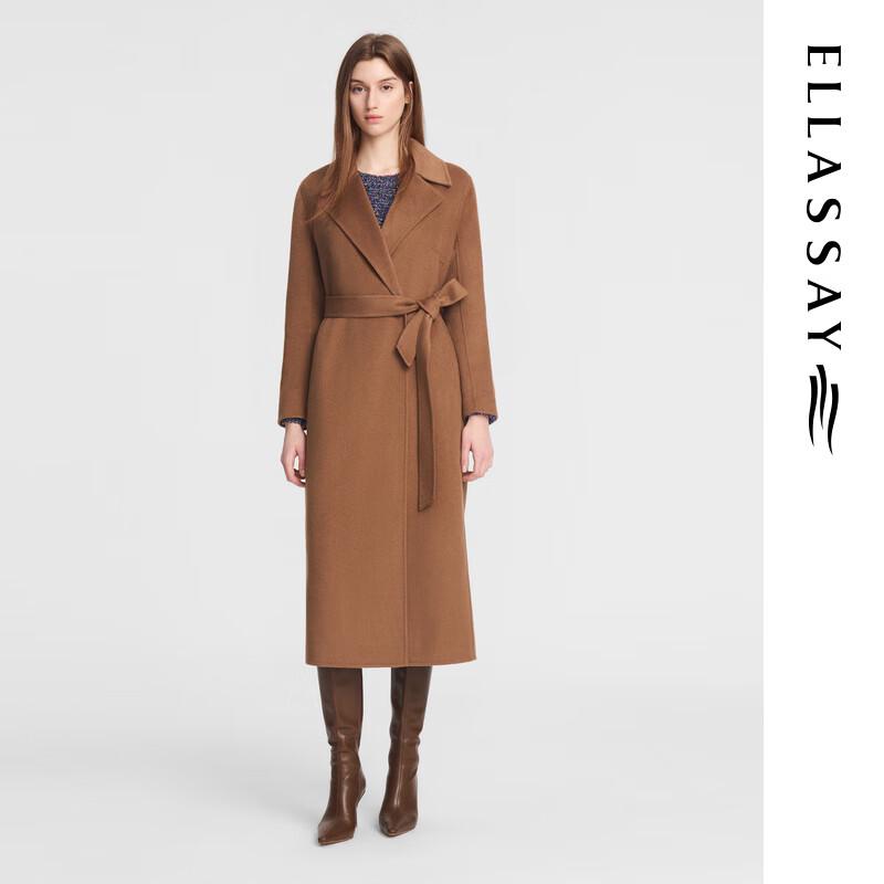 

ELLASSAY Women s Winter Wool Blend Mid-length Coat S