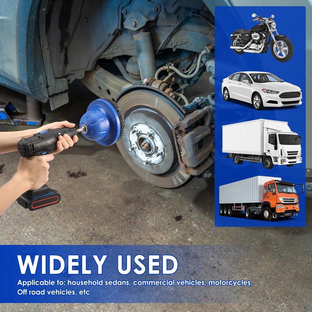 150mm Car Wheel Hub Grinder Ball Head Grinder Wheel Hub Cleaner for Tyre Change, Rim Cleaning & Rust Removal Wheel Hub Brush