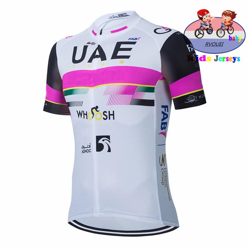 

2026 Uae Kids Cycling Jersey Set Boys Short Sleeve Summer Cycling Clothing MTB Ropa Ciclismo Child Bicycle Wear Girls Sports Suit M
