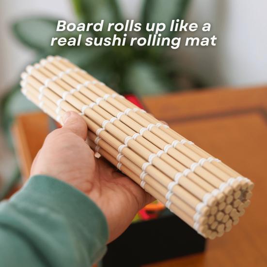 1 Sett Sushi Sjakkspill med Rullemattespillbrett Bento Oppbevaringsboks Barn Voksne Bærbar Reise Pedagogisk Håndrullet Sjakkbrettspill Leke