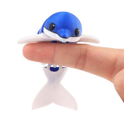 3D Printed Whale Shark Integrated Joint Movable Fish Activity Children's Toy Gift Ornament Fish Tank Decoration