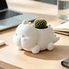 PLA Material Planter 3D Printed Dinosaur Shaped Succulents Pot, Cute for Small Cactus Mini Plants, Decorative Desktop Flower Unique Gardening